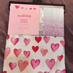 Sweet Valentine Heart Shower Curtain